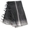 Black Soft Cotton Long Bath Towel 36x72 Unfolded1