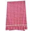 Checks Cotton Long Bath Towel 30x60 Folded