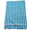 Checks Cotton Long Bath Towel Folded