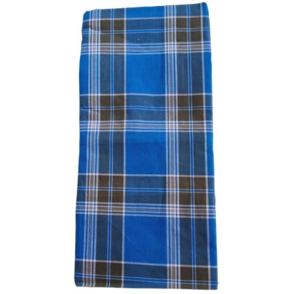 Checks Cotton Lungi 2 Meters Stitched Folded