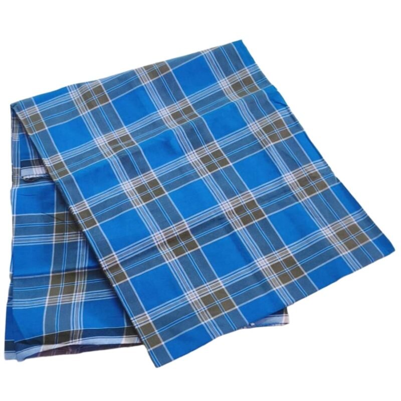 Checks Cotton Lungi 2 Meters Stitched Unfolded1