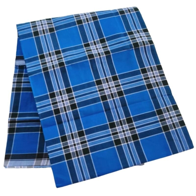 Checks Cotton Stitched Lungi 2 Meters Unfolded1