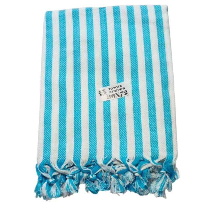 Checks Soft Cotton Long Bath Towel 36x72 Folded