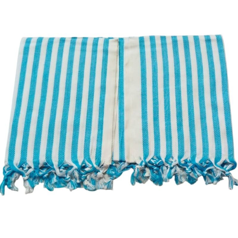 Checks Soft Cotton Long Bath Towel 36x72 Unfolded