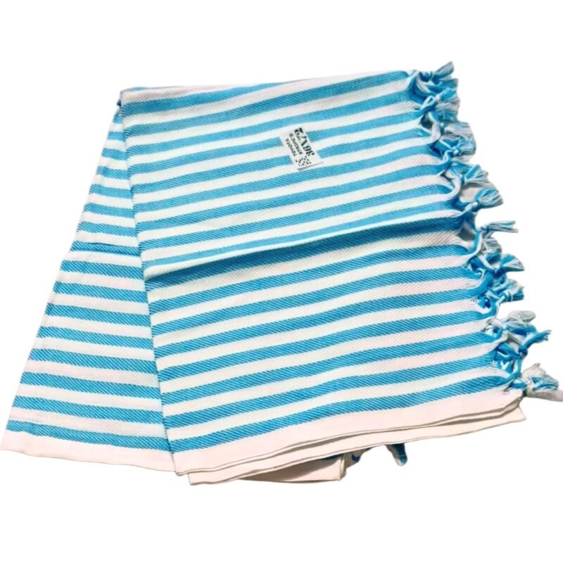 Checks Soft Cotton Long Bath Towel 36x72 Unfolded1