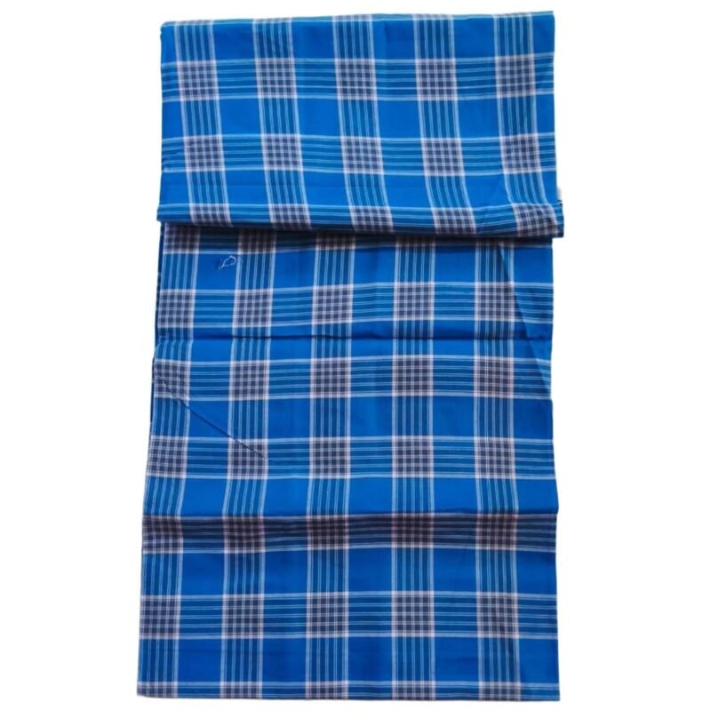 Checks Stitched Cotton Lungi 2 Meters Unfolded