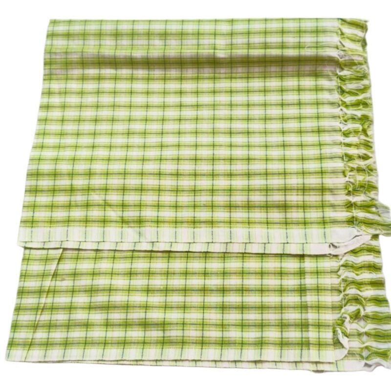 Color Checks Cotton Long Bath Towel 30x60 Unfolded