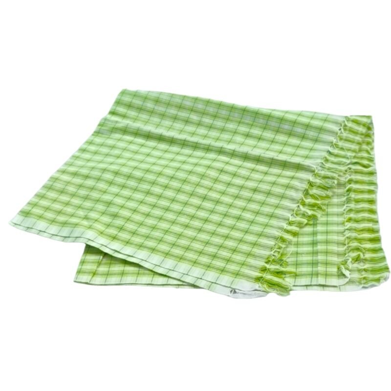 Color Checks Cotton Long Bath Towel 30x60 Unfolded1