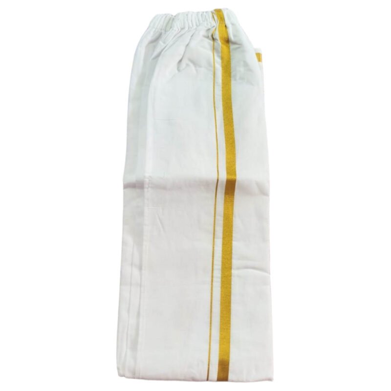 Elastic Cotton Lungi 2 Meters Unfolded