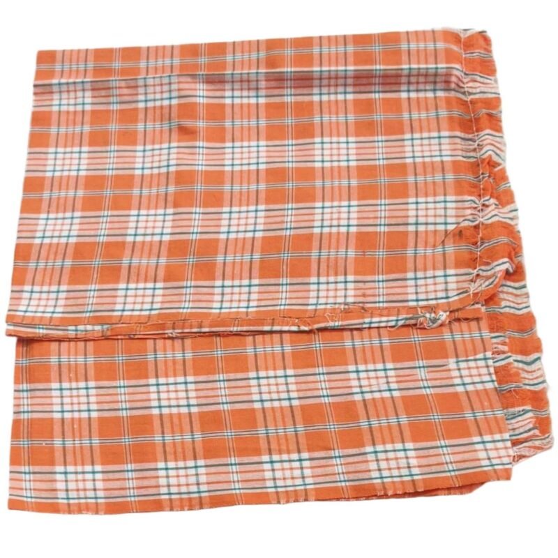 Soft Cotton Checks Long Bath Towel 30x60 Unfolded