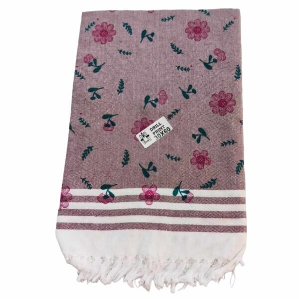 Soft Cotton Color Long Bath Towel 30x60 Folded