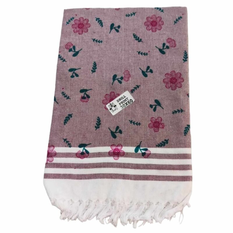 Soft Cotton Color Long Bath Towel 30x60 Folded
