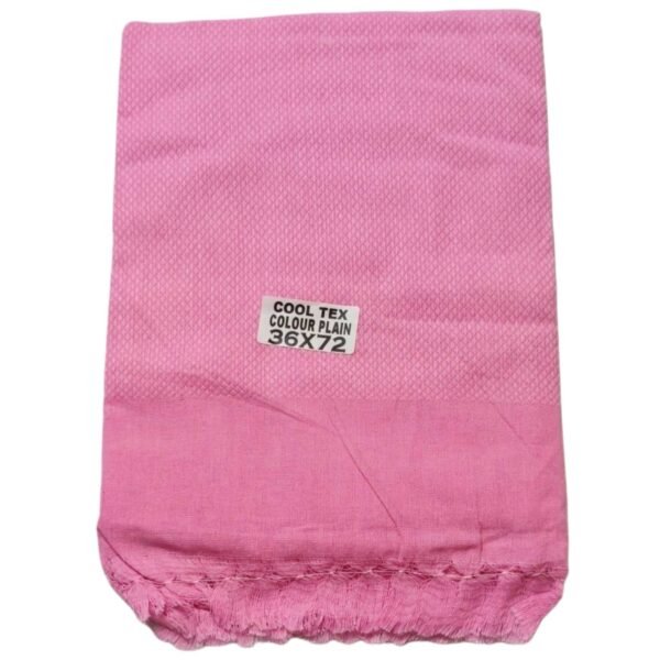 Soft Cotton Long Bath Towel Plain 36x72 Folded