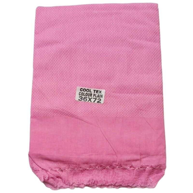 Soft Cotton Long Bath Towel Plain 36x72 Folded