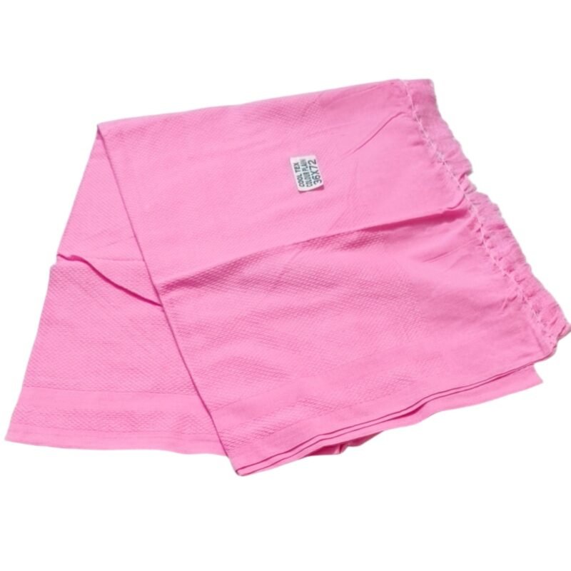 Soft Cotton Long Bath Towel Plain 36x72 Unfolded1