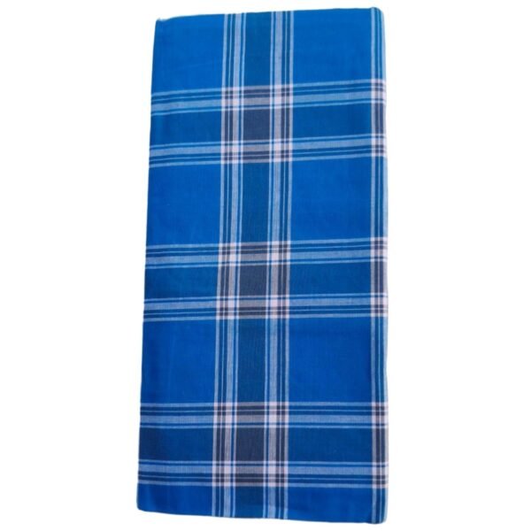 Stitched Checks Cotton Lungi 2 Meters Folded