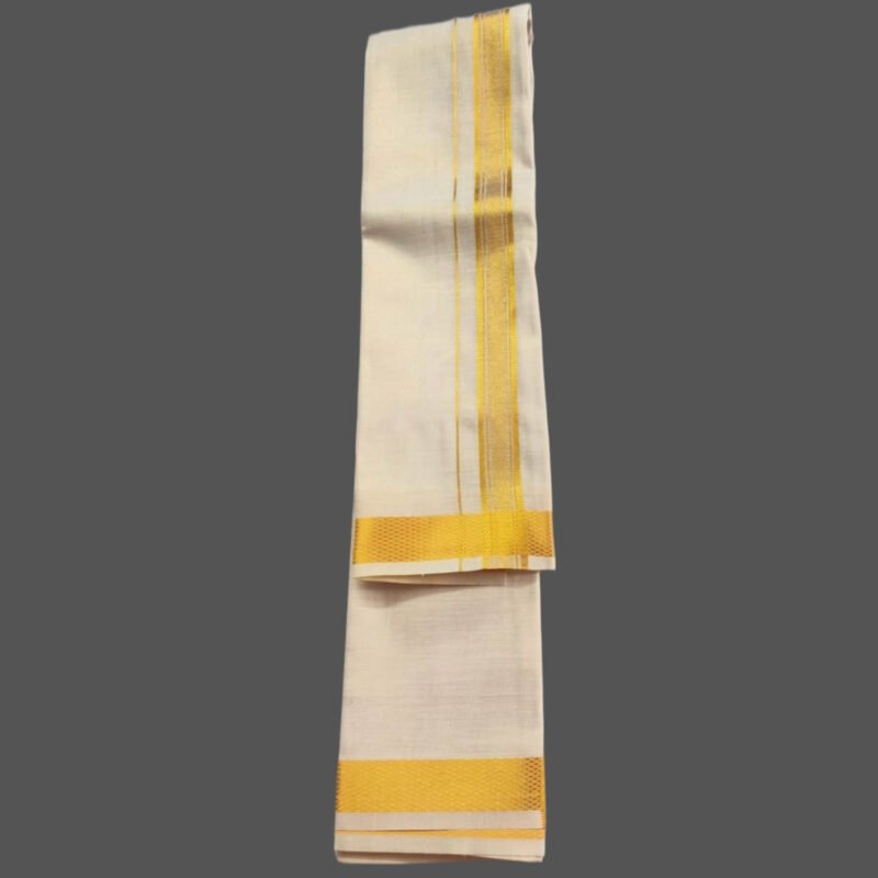 Tissue Gold Towel Gamcha Angavastram 90 x 180 CM Unfolded