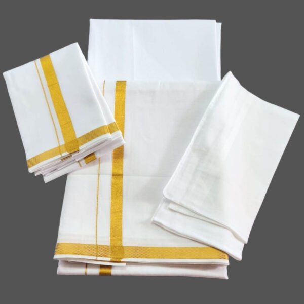 White Traditional Combo Set Folded
