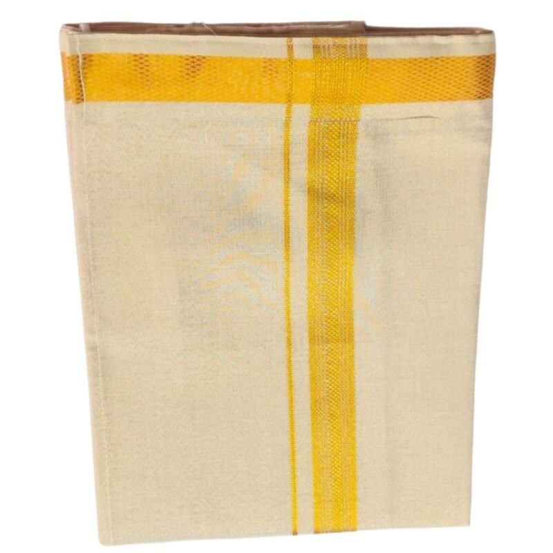Velcro Tissue Gold Lungi 2 Meters Folded1