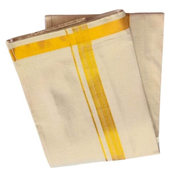 Velcro Tissue Gold Lungi 2 Meters Unfolded