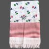 White Soft Cotton Long Bath Towel 30x60 Folded