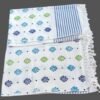 White Soft Cotton Long Bath Towel 30x60 Unfolded