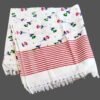 White Soft Cotton Long Bath Towel 30x60 Unfolded1