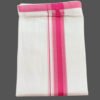 Velcro White Cotton Dhoti 4 Meters Folded