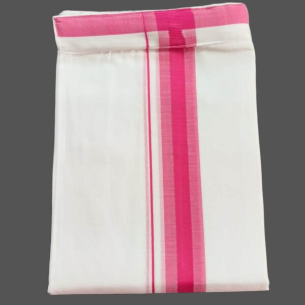 Velcro White Cotton Dhoti 4 Meters Folded
