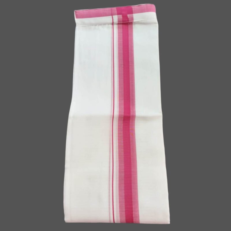 White Velcro Cotton Dhoti 4 Meters Unfolded