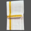 White Velcro Cotton Lungi 2 Meters Unfolded1